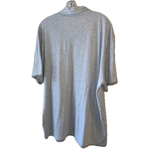 Vince Double Layer Light Blue Short Sleeve Polo Shirt Size Xxl - Picture 6 of 9